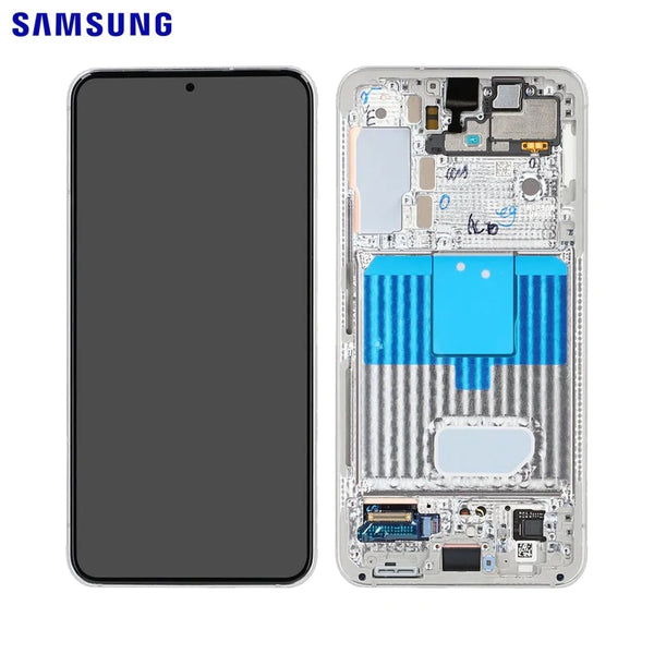 Touch Screen Originale Samsung Galaxy S22 S901 GH82-27520B GH82-27521B Bianco