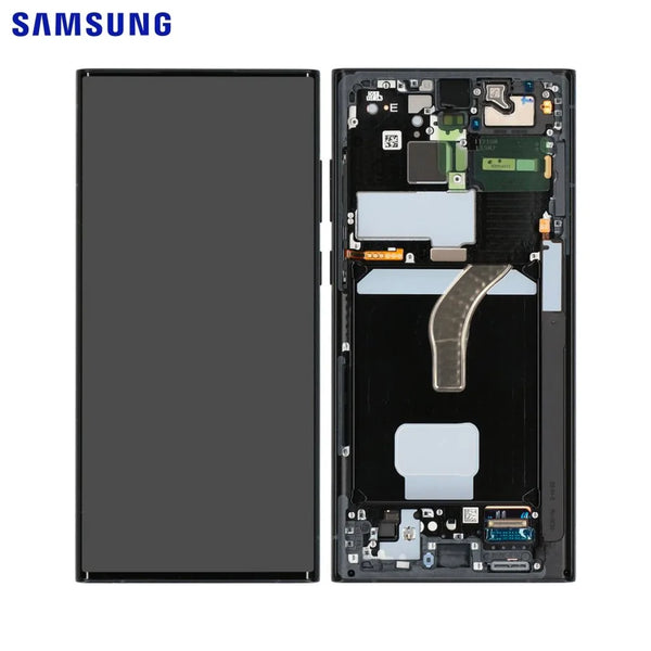 Touch Screen Originale Samsung Galaxy S22 Ultra S908 GH82-27488E GH82-27489E Grigio Blu Cielo Rosso