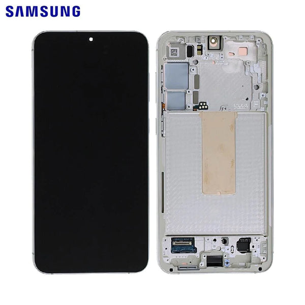Touch Screen Originale Samsung Galaxy S23 Plus 5G S916 GH82-30476B GH82-30477B Crema