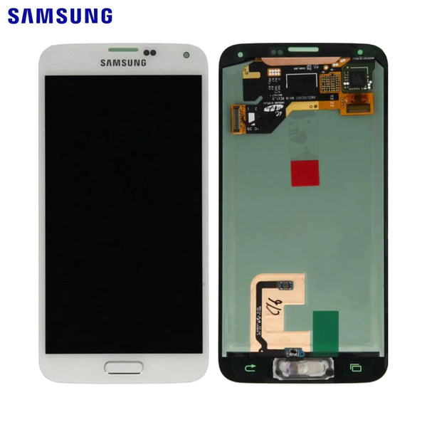 Touch Screen Originale Samsung Galaxy S5 G900 GH97-15734A GH97-15959A Bianco