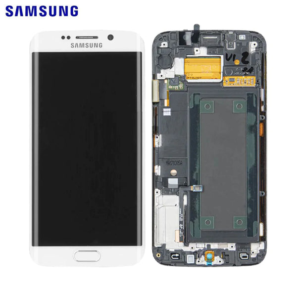 Touch Screen Originale Samsung Galaxy S6 Edge G925 GH97-17162B GH97-17317B GH97-17334B Bianco