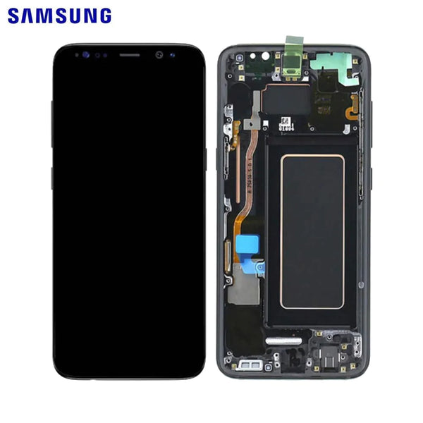 Touch Screen Originale Samsung Galaxy S8 G950 GH97-20457A GH97-20458A GH97-20473A GH97-20629A Nero Carbonio