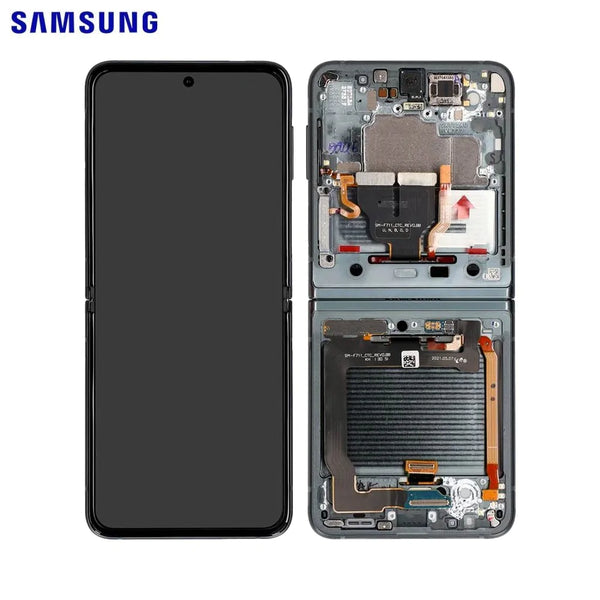 Touch Screen originale Samsung Galaxy Z Flip 3 5G F711 GH82-27443E Argento