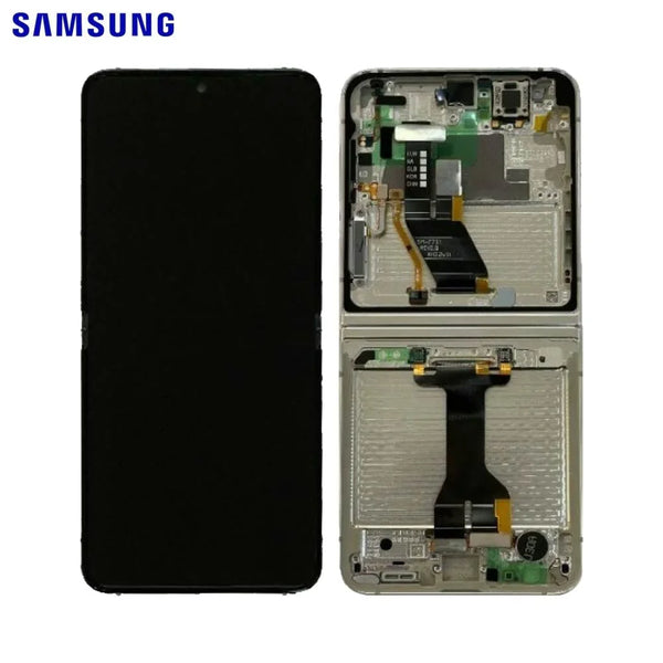 Touch Screen Originale Samsung Galaxy Z Flip 5 5G F731 GH82-31827B GH82-31828B Crema