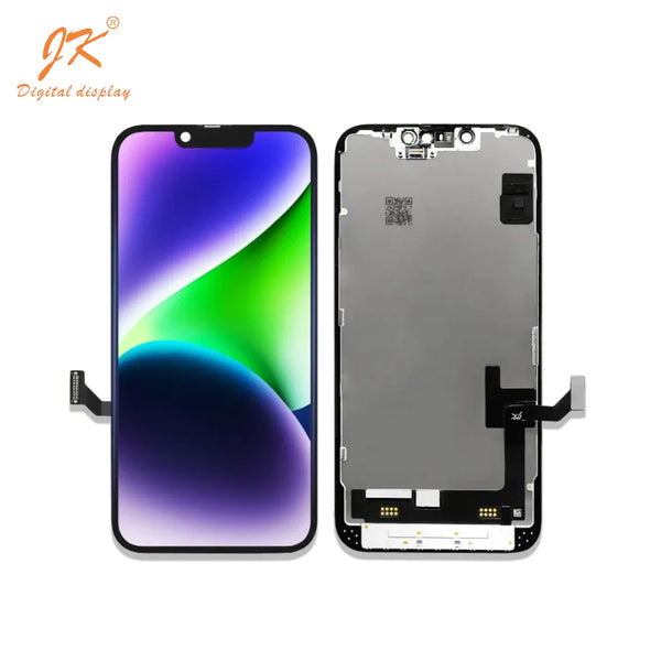 Pantalla t¨¢ctil Oled suave para iPhone 14 (JK IC extra¨ªble), color negro