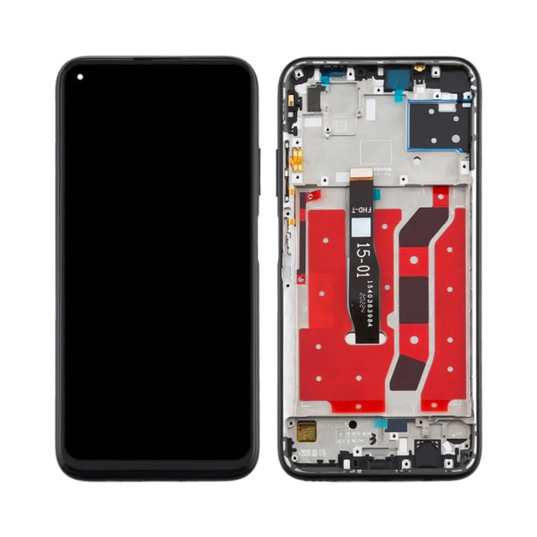 Huawei P40 Lite Black Touch Screen with Frame