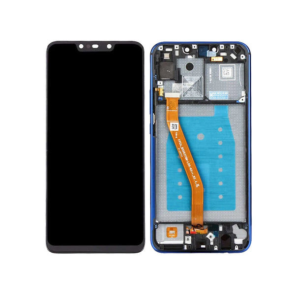 Huawei P Smart Plus 2018 Blauer Touchscreen mit Rahmen