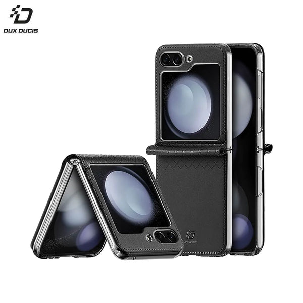 Bril Dux Ducis Schutzh¨¹lle f¨¹r Samsung Galaxy Z Flip 5 5G F731, Schwarz
