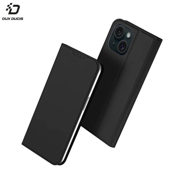 Housse de Protection Skin Pro Dux Ducis pour Apple iPhone 15 Noir