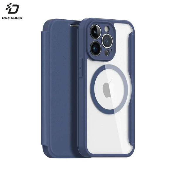 Housse de Protection Skin X Pro Dux Ducis pour Apple iPhone 13 Pro MagSafe Bleu