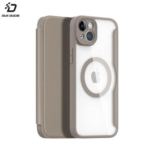 Housse de Protection Skin X Pro Dux Ducis pour Apple iPhone 14 Plus MagSafe Beige
