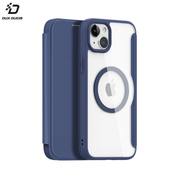 Housse de Protection Skin X Pro Dux Ducis pour Apple iPhone 15 Plus MagSafe Bleu