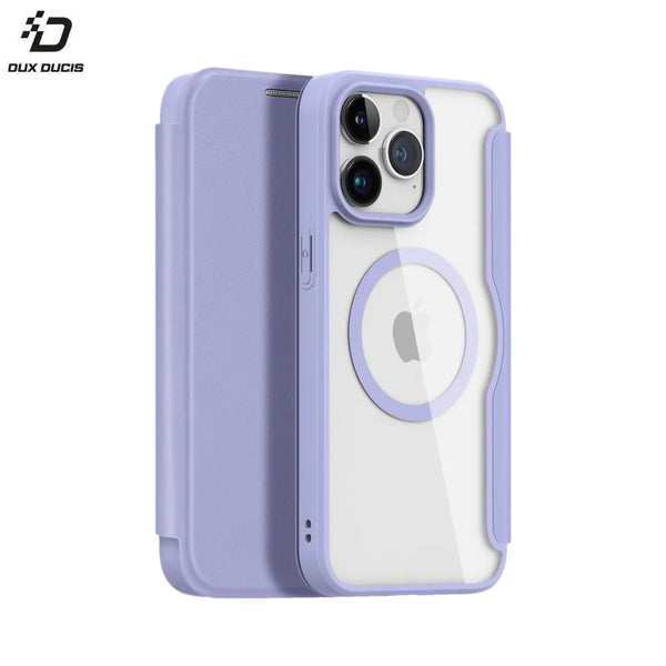 Housse de Protection Skin X Pro Dux Ducis pour Apple iPhone 15 Pro Max MagSafe Violet