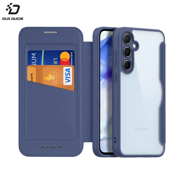 Dux Ducis Skin X Pro Schutzh¨¹lle f¨¹r Samsung Galaxy A55 5G A556 Blau