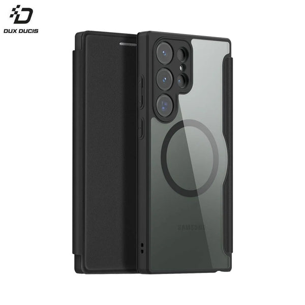 Dux Ducis Skin X Pro Schutzh¨¹lle f¨¹r Samsung Galaxy S23 Ultra 5G S918 MagSafe Schwarz