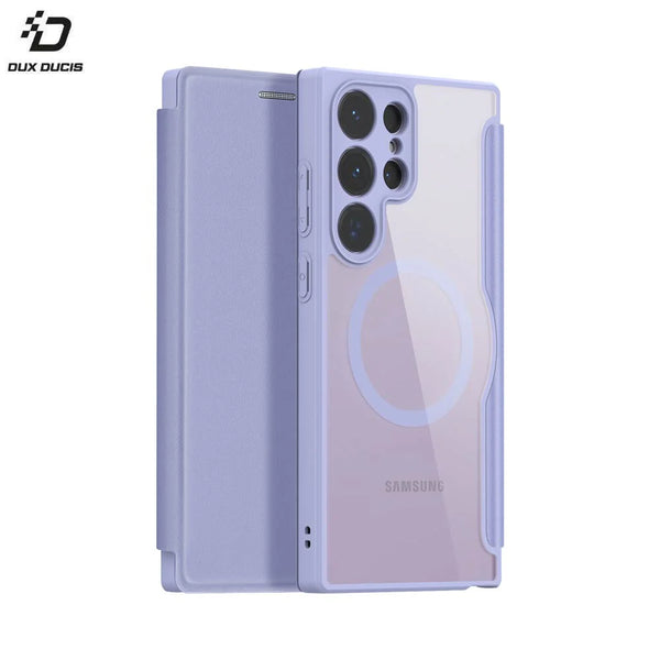 Dux Ducis Skin X Pro Schutzh¨¹lle f¨¹r Samsung Galaxy S23 Ultra 5G S918 MagSafe Lila