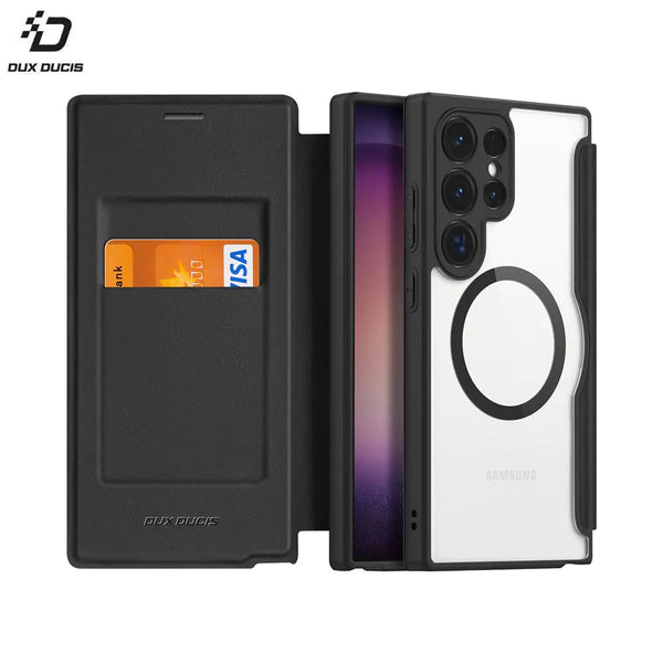 Dux Ducis Skin X Pro Schutzh¨¹lle f¨¹r Samsung Galaxy S24 Ultra 5G S928 MagSafe Schwarz