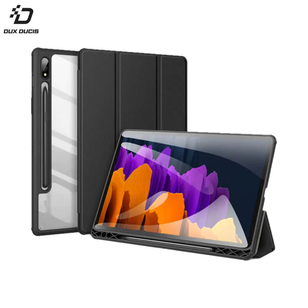 Toby Dux Ducis Schutzh¨¹lle f¨¹r Samsung Galaxy Tab S7 Wi-Fi T870, Galaxy Tab S7 4G T875, Schwarz