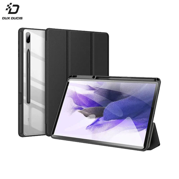 Toby Dux Ducis Schutzh¨¹lle f¨¹r Samsung Galaxy Tab S8 Plus 5G X806, Galaxy Tab S8 Plus Wi-Fi X800, Schwarz