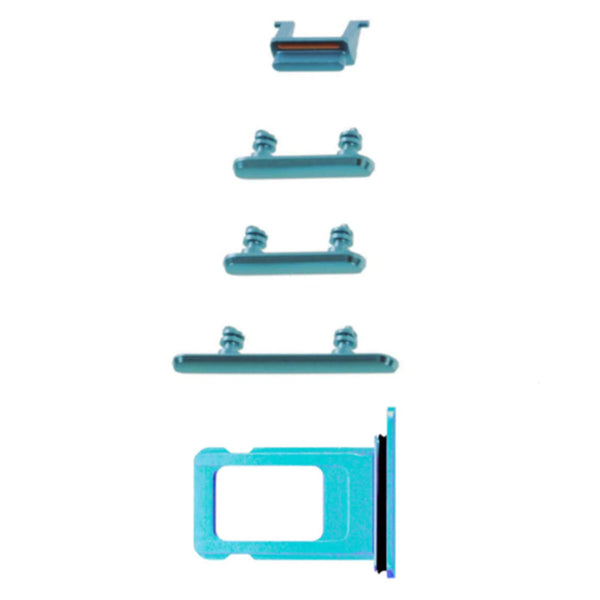 Kit Bouton Apple iPhone XR Bleu