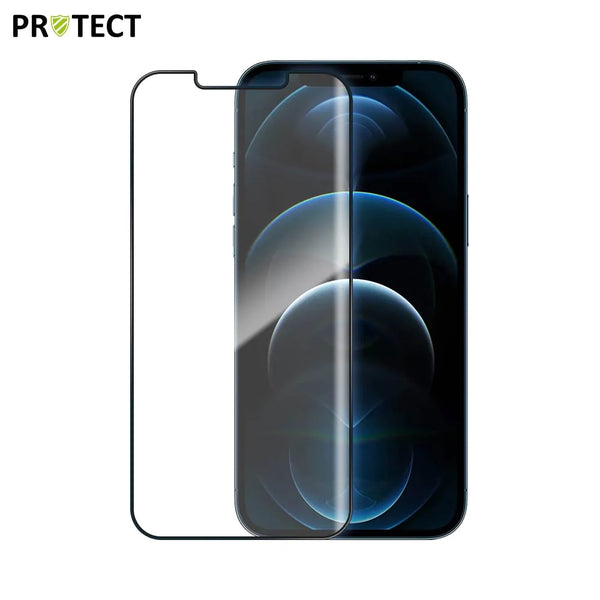 Protector de pantalla de vidrio templado PROTECT para iPhone 12 Pro Max x10, color negro