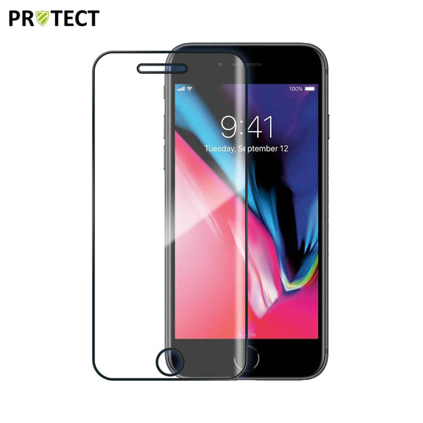 Pack Verre Tremp¨¦ Int¨¦gral PROTECT pour Apple iPhone 7 & 8 x10 Noir
