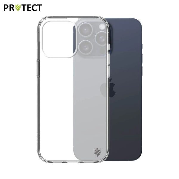 Pack de 10 Coques Silicone PROTECT pour Apple iPhone 16 Pro Max Bulk Transparent