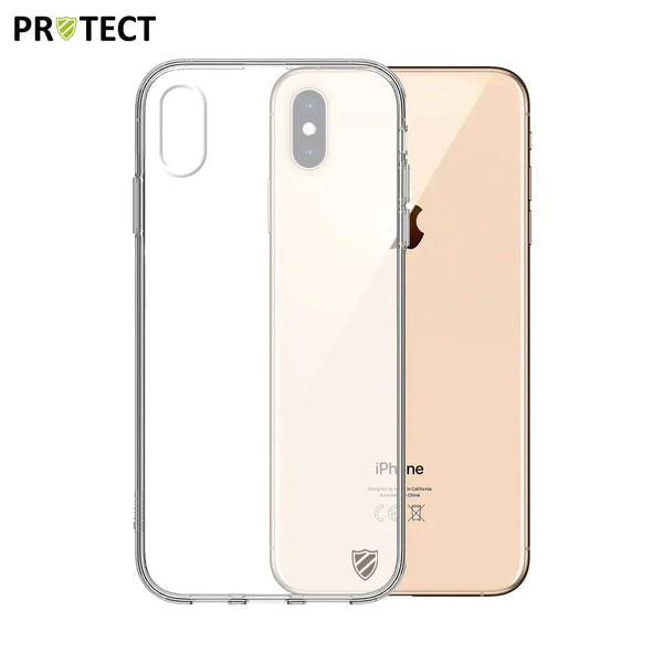 Pack de 10 Coques Silicone PROTECT pour Apple iPhone XS Max Bulk Transparent
