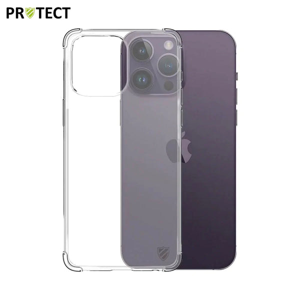 Pack de 10 Coques Silicone Renforc¨¦e PROTECT pour Apple iPhone 14 Pro Max Bulk Transparent