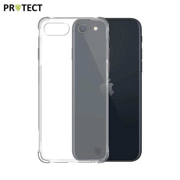 Pack de 10 Coques Silicone Renforc¨¦e PROTECT pour Apple iPhone SE 4 Bulk Transparent