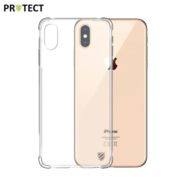 Pack de 10 Coques Silicone Renforc¨¦e PROTECT pour Apple iPhone XS Max Bulk Transparent