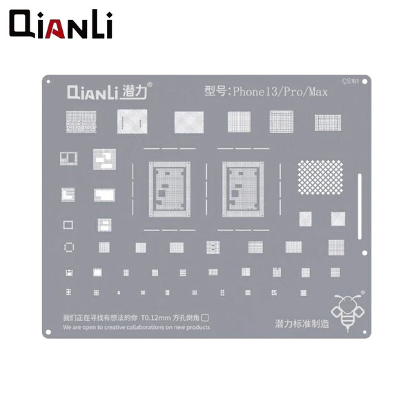 Plantilla de reballing QianLi QS161 Bumblebee para iPhone 13 Mini Pro Pro Max