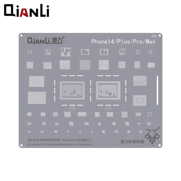 Plantilla de reballing QianLi Bumblebee para iPhone 14 (A15 y A16)