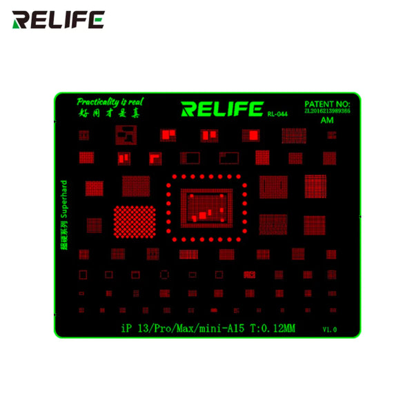 Plantilla de reballing Relife RL-044 A15 para iPhone 13
