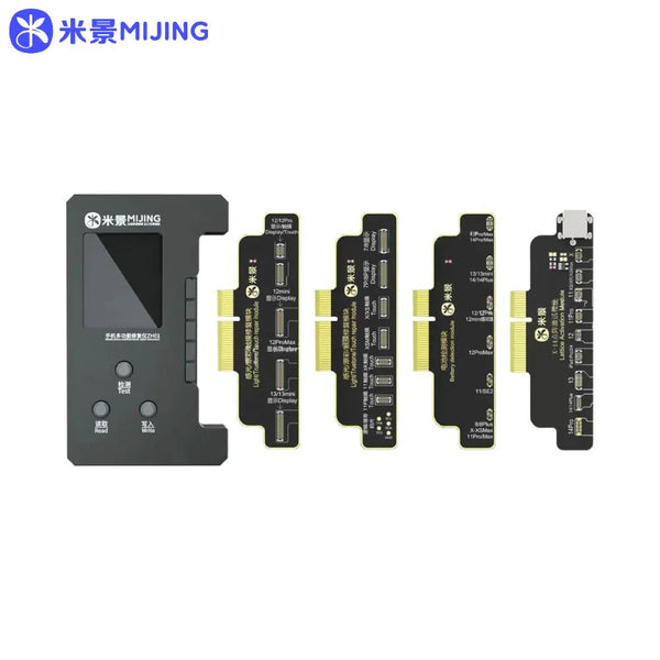 Programmeur MiJing ZH01 + 4 Cartes (Face ID sans Soudure, Batterie & True Tone) pour iPhone 7 ¨¤ 14 Series