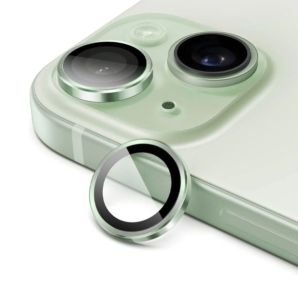 Protector de lente verde para Apple iPhone 15 y 15 Plus