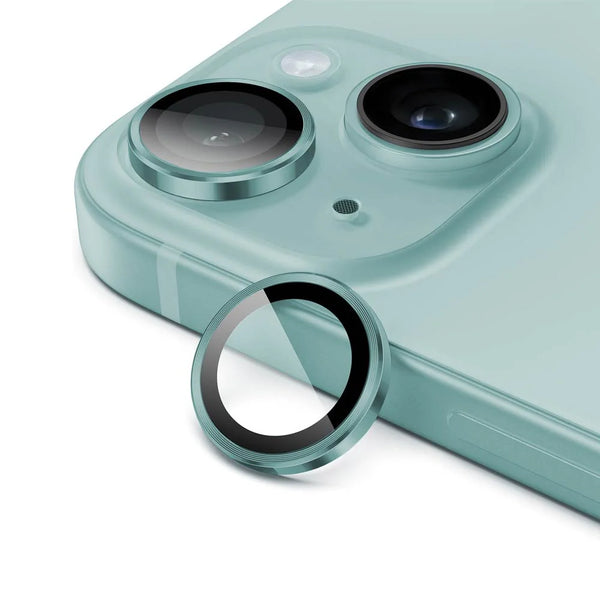 Protector de lente verde para Apple iPhone 16 y 16 Plus