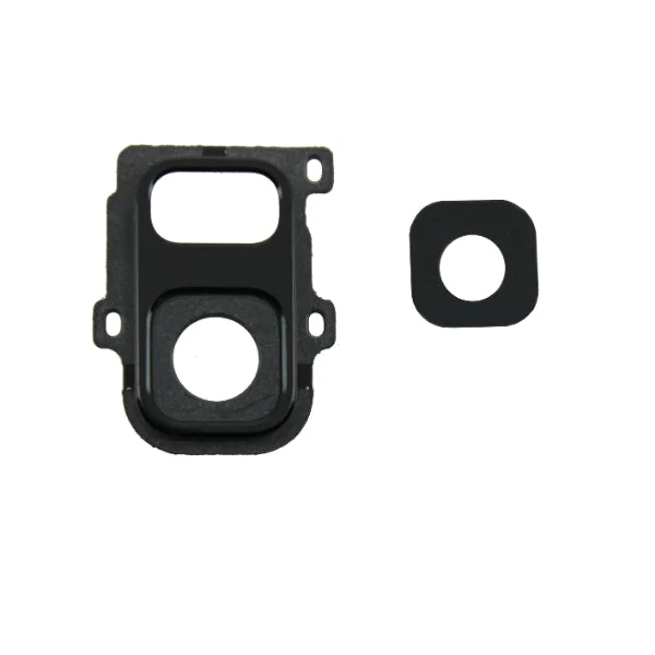 Soporte de lente premium para Samsung Galaxy A6 2018 A600, color negro