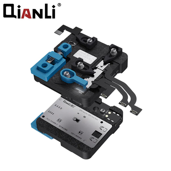 Soporte de reparación para smartphones QianLi DZJ1 con proyector de puntos y Face ID para iPhone X a la serie 13 (con proyector de puntos y plantilla de reballing True Tone)