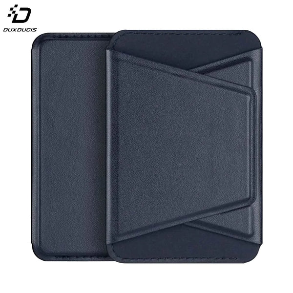 Support pour Smartphone Dux Ducis Magnetic Wallet Stand iPhone 12, 13, 14 & 15 Series avec MagSafe Bleu Marine
