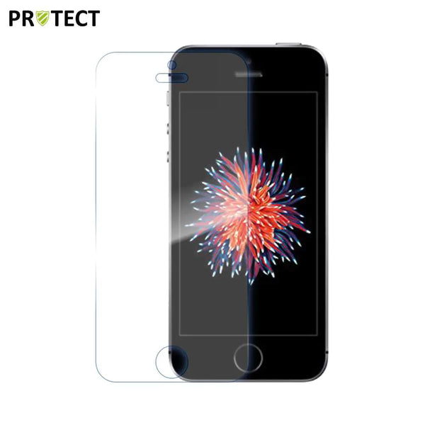 Protector de cristal templado clásico para Apple iPhone 5, iPhone 5S, iPhone SE (1._ generación), transparente.