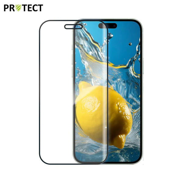 Verre Tremp¨¦ Int¨¦gral PROTECT pour Apple iPhone 16 Plus Noir