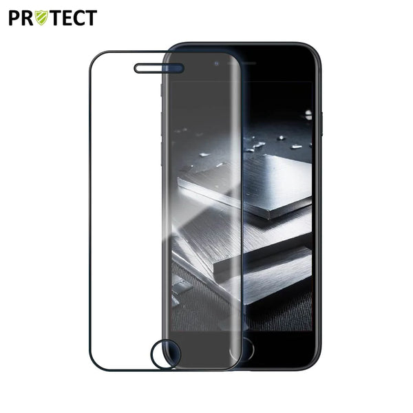 PROTECT Vidrio templado completo para Apple iPhone SE 4 Negro