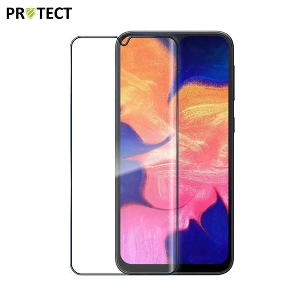 Vollst_ndig geh_rtetes Glas PROTECT f¨¹r Samsung Galaxy A10 A105 Schwarz