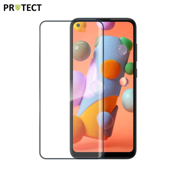 Vollst_ndig geh_rtetes Glas PROTECT f¨¹r Samsung Galaxy A11 A115 Schwarz