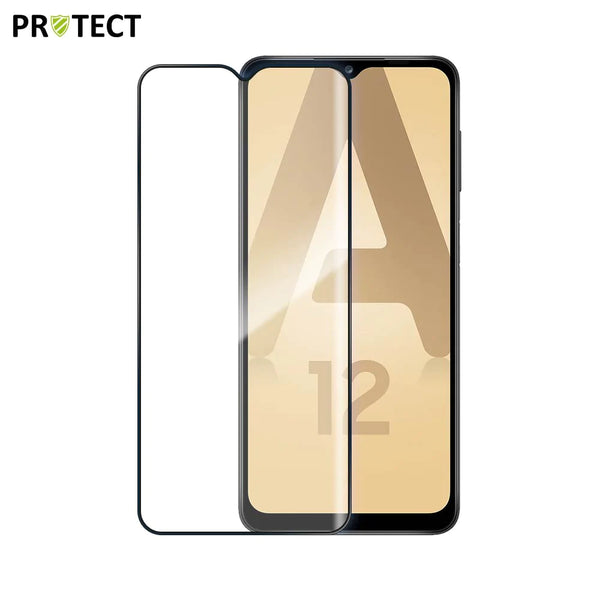 Vollst_ndig geh_rtetes Glas PROTECT f¨¹r Samsung Galaxy A12 A125 Galaxy A12 Nacho A127 Schwarz