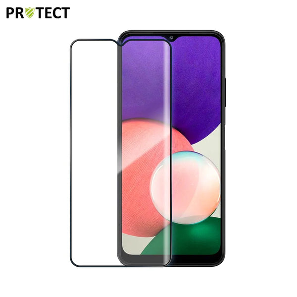 Vollst_ndig geh_rtetes Glas PROTECT f¨¹r Samsung Galaxy A22 5G A226B Schwarz