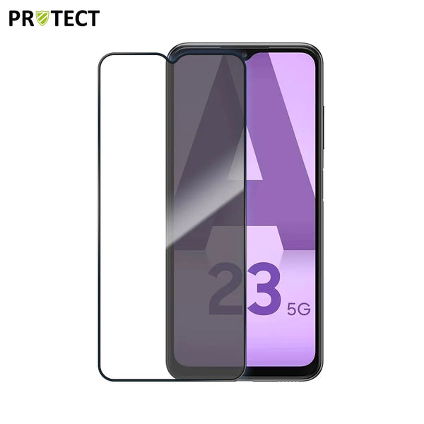 Vollst_ndig geh_rtetes Glas PROTECT f¨¹r Samsung Galaxy A23 5G A236 & A23 4G A235 Schwarz