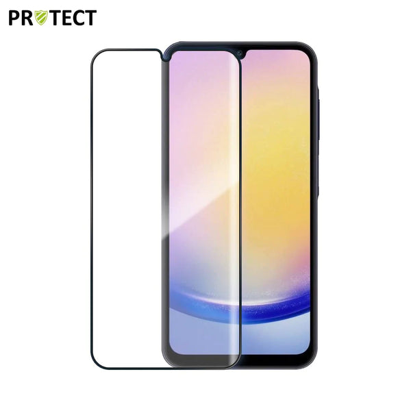 Vollst_ndig geh_rtetes Glas PROTECT f¨¹r Samsung Galaxy A24 4G A245, A25 5G A256, A15 5G A156B & A15 4G A155 Schwarz