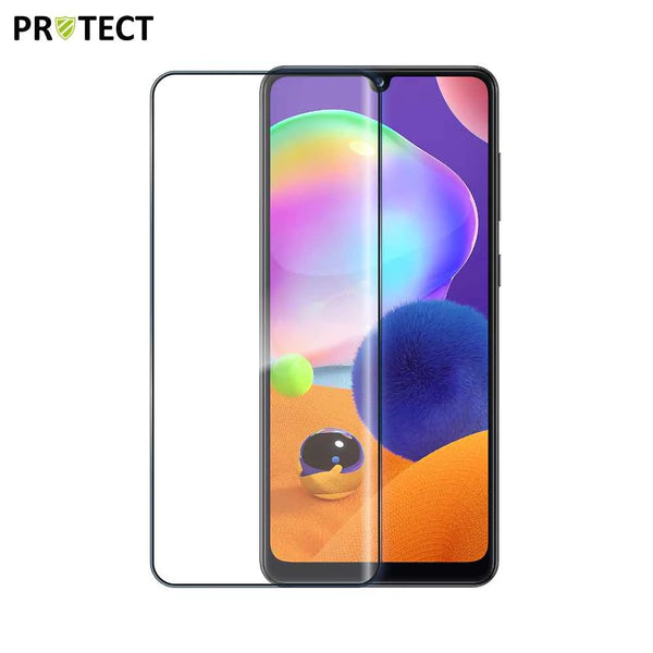 Vollst_ndig geh_rtetes Glas PROTECT f¨¹r Samsung Galaxy A31 A315 Schwarz